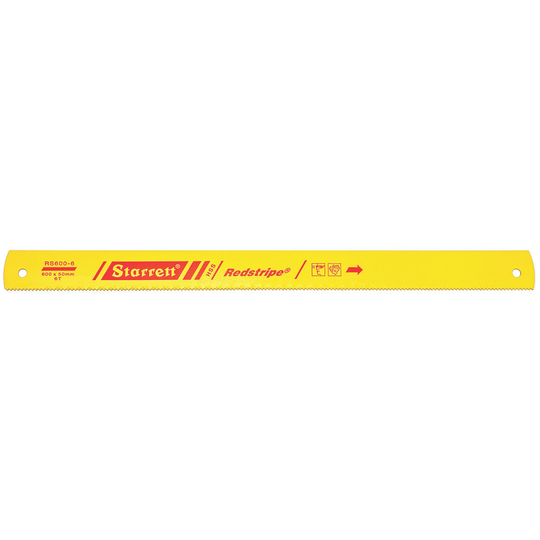STARRETT RS600-6 24 x 2 x 100 x 6T, Redstripe Power Hacksaw Blade