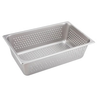 Winco SPFP6 Perforated Anti-Jam Full Size, 6" Steam Pans
