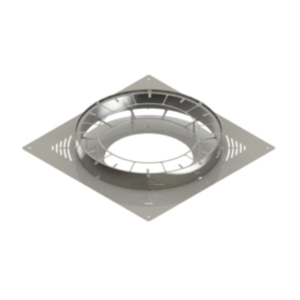254mm Covered Vent FireStop White - (To Suit 8" TW)