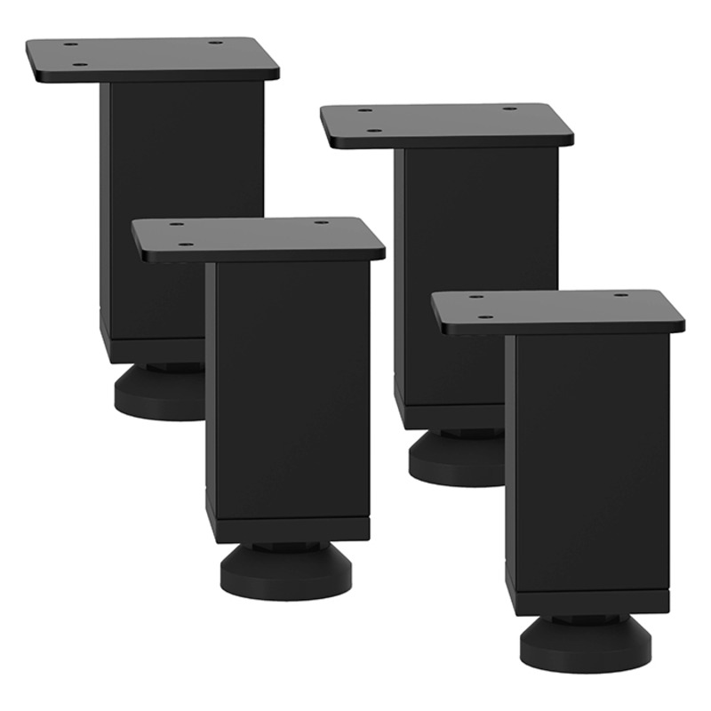 PLTSMRLEG SQUARE METAL RISER LEG SET- Black