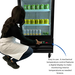 ONE SECTION MERCHANDISER REFRIGERATOR WITH SINGLE SWING GLASS DO