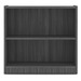 PL154 30"H BOOKCASE- Coastal Gray