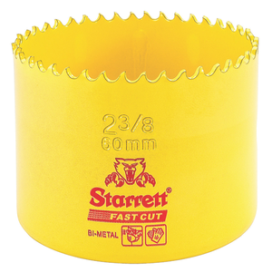 STARRETT FCH0238-G 2-3/8'' (60mm) Fast Cut Straight Pitch Bi-Metal Hole Saw