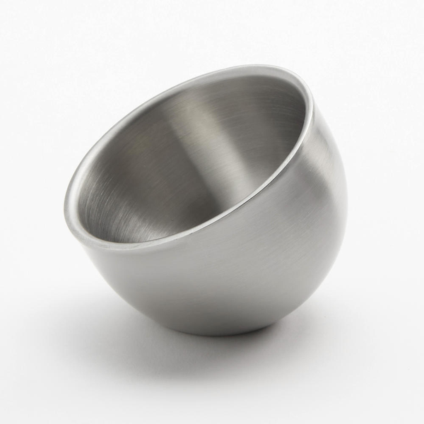 Double-Wall Stainless Steel Angled Mini Bowls