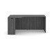 PL181L 66" PORKCHOP CREDENZAENZA-LEFT- COASTAL GRAY