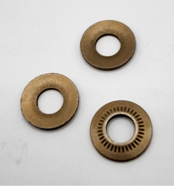 6.25MM X 14MM X 1.3MM SERRATED BELLEVILLE WASHER 1060 - 1075 STEEL MECHANICAL ZINC YELLOW PER PRINT