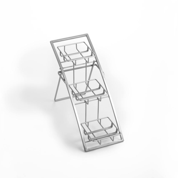 Three-Tier Chrome Arch Stands