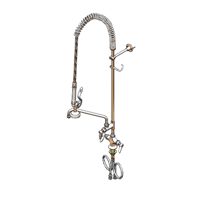 T&S Brass B-0113-ADF06-B Easyinstall Pre-Rinse Unit Single Hole Base