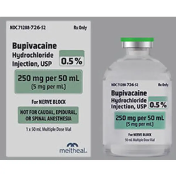 Bupivacaine 0.5% 50ml Vial NDC 7128872652