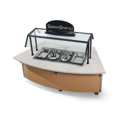 Vollrath 97040 Signature Server ADA Rectangular Well Hot Food Station Base 62"W X 32"D X 34"H
