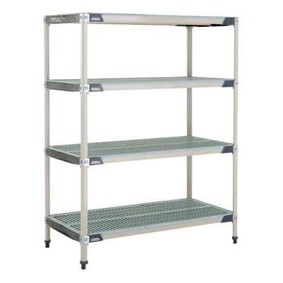 Metro X516GX3 Metromax I Starter Shelving Unit 24"W X 24"D X 63"H Open Grid Polymer Shelves Polymer