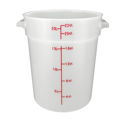 Winco PPRC-22W Food Storage Container 22 Qt.