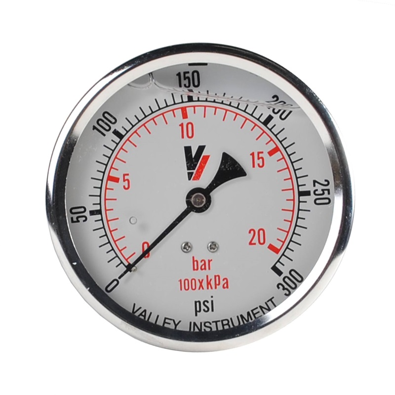 Braber Equipment Gly 200 PSI 4" Face Rear Mount Gauge