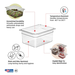 Cambro 1/2 Size, 6"D Food Pans