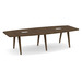 SIGBS4237N-WOOD - 10 ft. Boat Shape Signature Conference Table With Wood VA Legs