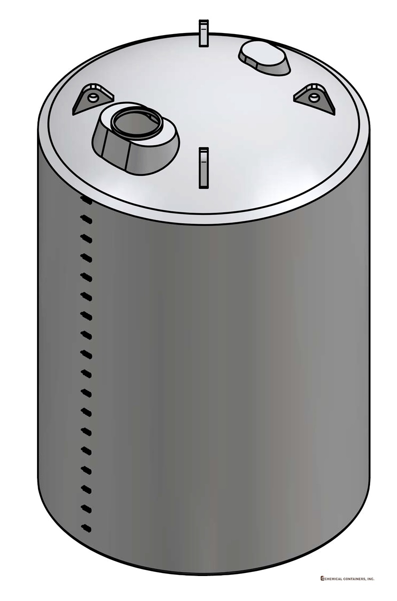 CCI 20000 Gallon Polyethylene Vertical Storage Tank 165" D x 242" H