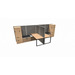 WEBBTYP44 - 67"H Two-Person Desk Unit With Storage