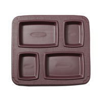 Cook's 630-100 Gator 4-Compartment Insulated Meal Tray (10/Case)