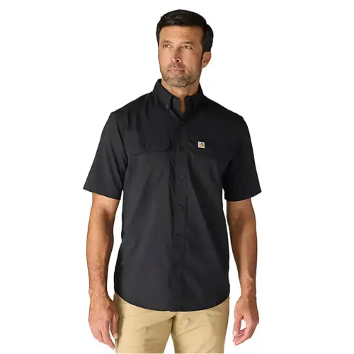 CARHARTT 105292 - Force Sun Defender™ Chambray Relaxed SS Shirt - Black