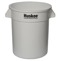Continental 2000WH 20 Gal. 22" x 22 1 /2" H Trash Can, White