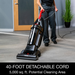 Sanitaire SC5845D in use, 40-foot detachable cord