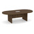 8' Classic Racetrack Conference Table with Panel Base - Modern Walnut