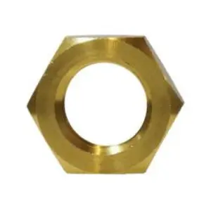 Hex Locknut, 1/2-in NPSL, Brass