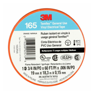 Electrical Tape - 19 mm x 18 m - Orange