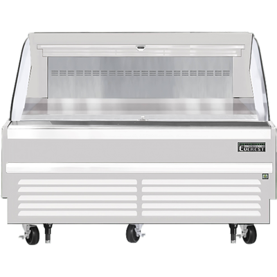 Everest EOMH-72-W-35-S Open Air Merchandiser 2-Tier Shelf Riser, 115v, NSF - 11.4 cu. ft.