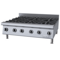 Garland UTOG36-6 Heavy Duty 6 Burner Countertop Hotplate