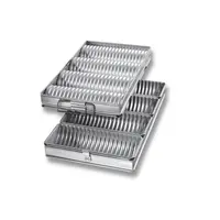 Chicago Metallic 48514 4-Pan Crimped Round Bread Pan Set