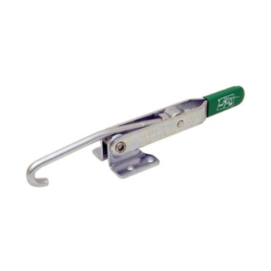 Carr Lane CL-250-PA Latch-Action Toggle Clamp, Adjustable Hook, Flanged Base (375lbs) -Steel