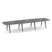 SIGBS4168N-WOOD - 14 ft. Boat Shape Signature Conference Table With Wood VA Legs