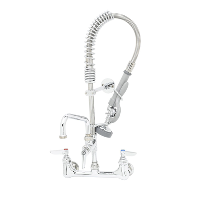 T&S Brass MPZ-8WLN-08-CR Mini Pre-Rinse Unit 8" Wall Mount
