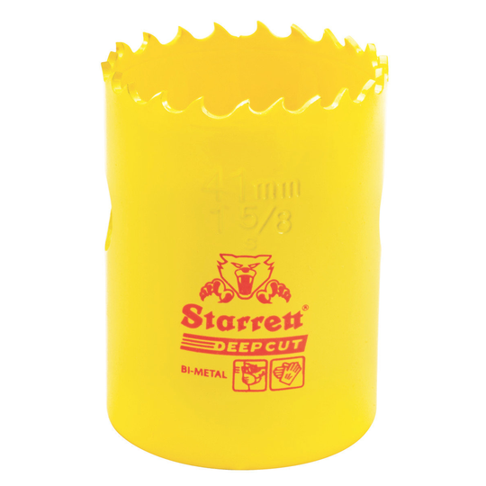STARRETT DCH0158-G 1-5/8'' (41mm) NVP Deep Cut Bi-Metal Hole Saw