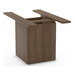 PLCUBED20 20" CUBE BASE WITH DOOR- MODERN WALNUT