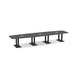 PALBS4192N - 16 ft. Classic Boat Shape Conference Table with Black Palmer Base