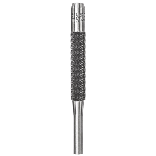 STARRETT 565G Drive Pin Punch, 1/4" Diam X 4" L