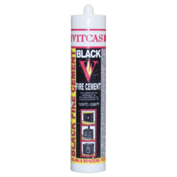310ml Tube Black Fire Cement - NETT PRICE
