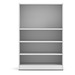 PL155 47"H BOOKCASE- White