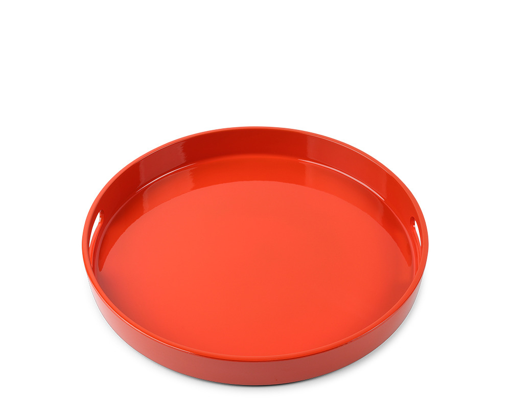 Tray Round Orange 13-1/2"