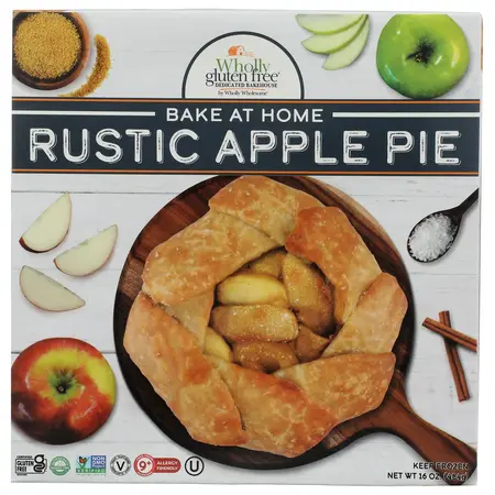 GLUTEN FREE FROZEN APPLE PIE RUSTIC VEGAN | 6/16 OZ