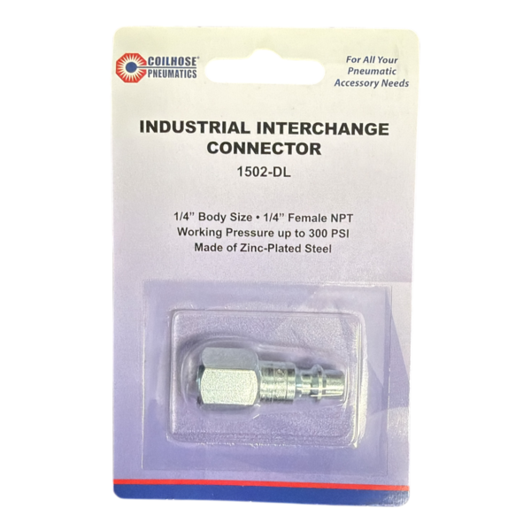 Air Fitting Qc Plug Fpt 1/4"