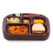 Cook's Five Star Insulated 5 Compartment Meal Trays with food