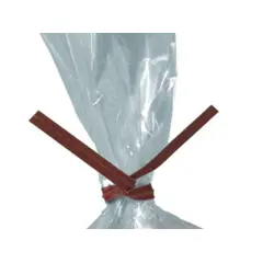 3.5" RED PAPER TWIST TIES, 2000/CS 2000/BX