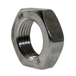 Nut, Hex, Jam, M10 X 1.5, Ss