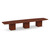 16' Classic Boat Shape Conference Table with Cube Base - Cherry