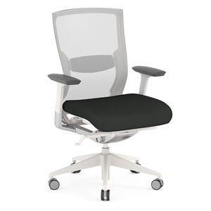3702 TASK CHAIR - ASH WHITE FRAME, EBONY SEAT WHTSM60999BLN02
