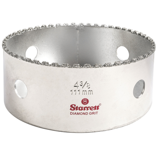 STARRETT KD0438-N 4-3/8'' (111mm) Diamond Grit Hole Saw