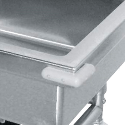 Advance Tabco 9-SS-2 Corner Bumpers for Mobile & Silver Soak Sinks